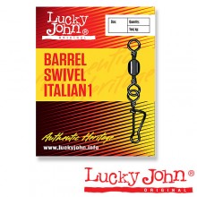 Вертлюги c застежкой (012) Lucky John BARREL AND ITALIAN (LJ5051-012)