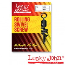 Вертлюги c застежкой(006) Lucky John ROLLING AND SCREW (LJ5052-006)