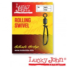 Вертлюги c застежкой (008) Lucky John ROLLING AND CONVENIENT (LJ5053-008)