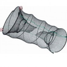 Верша рыболовная на пружине D=400мм, два кольца, два входа, длина 80 см