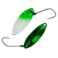 Колеблющаяся блесна ValkeIn Ice Fake цв IZU-02 Green GLow / RR13 (Jpsnasti Oricolor)