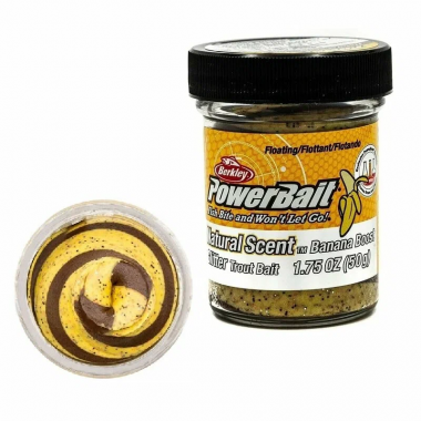 Паста форелевая Berkley PowerBait Banana/Boost-БАНАН