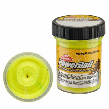 Паста форелевая Berkley PowerBait Anise/Sunshine Ylellow-АНИС