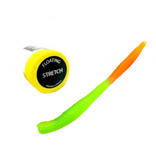 Слаг плавающий Cool Place Бобриный хвост STRETCH (зеленый/оранж)