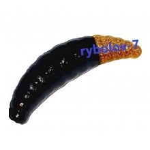 Слаг Cool Place Trout Lures Maggot (черно-золото)