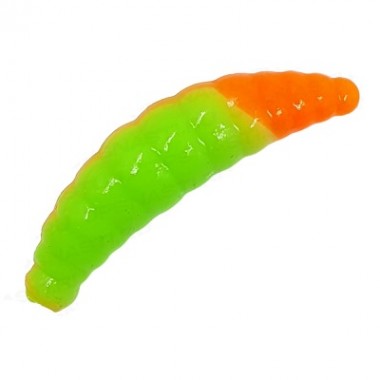 Слаг Cool Place Trout Lures Maggot зелен/оранж