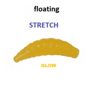 Слаг плавающий Cool Place Trout Lures STRETCH МАГОТ (светонакопит оранж)