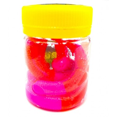 Червь TERUKI Stretch 65 мм, цв розово/оранж