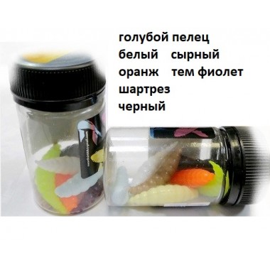 Слаг Neon 68 Maggot 1,5''38 мм(8шт) сыр микс 1