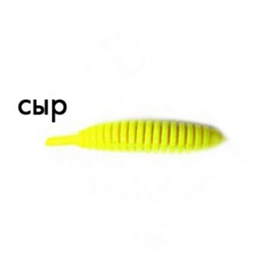 Мягкая приманка Trout Zone Ribber Pupa 2,3" шартрез сыр