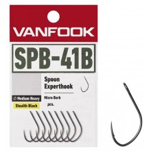 Крючки одинарные Vanfook SPB-41B, Stealth Black, #6 (8шт)