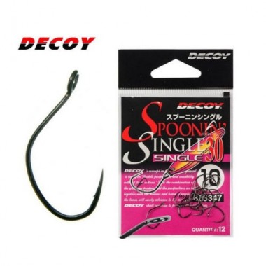 Одинарный крючок Decoy Single 30 Spoonin' Single