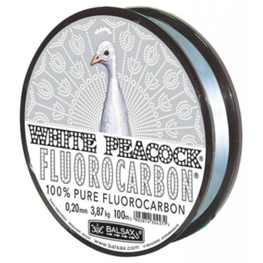 Леска флюорокарбоновая BALSAX "White Peacock Fluorocarbon" 100м 
