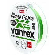 Шнур плетеный LJ VANREX micro geme Х4 BRAID FLUO GREEN 125м