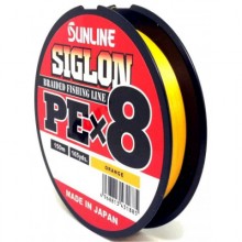 Плетёный шнур Sunline Siglon PEx8 Orange 150m