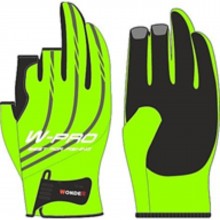 Перчатки рыболовные без трех пальцев Wonder Gloves W-Pro лайм WG-FGL092 S