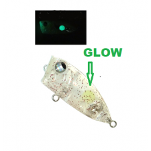 Воблер Rudies Meba Popper Z 35 F цв Clear Akarame Spot Glow